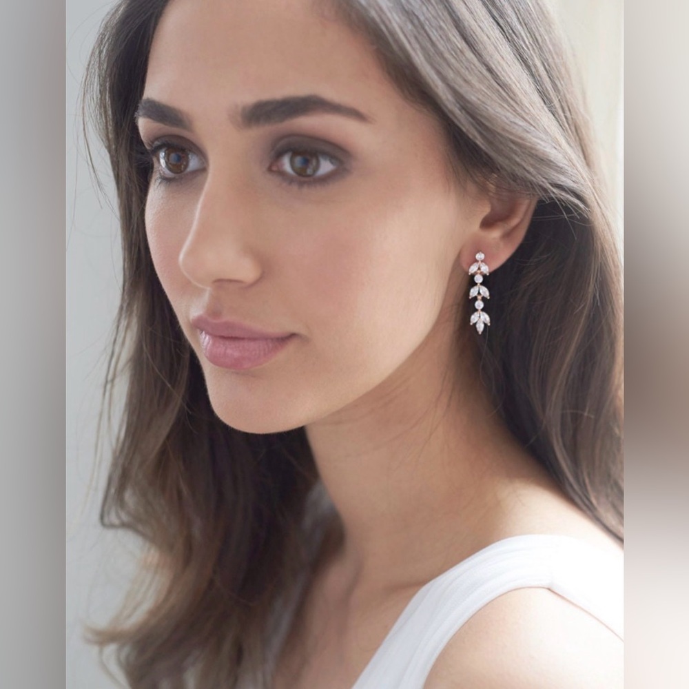 ✨ NWT Dareth Colburn Crystal Drop Earrings – Bridal / Formal ✨